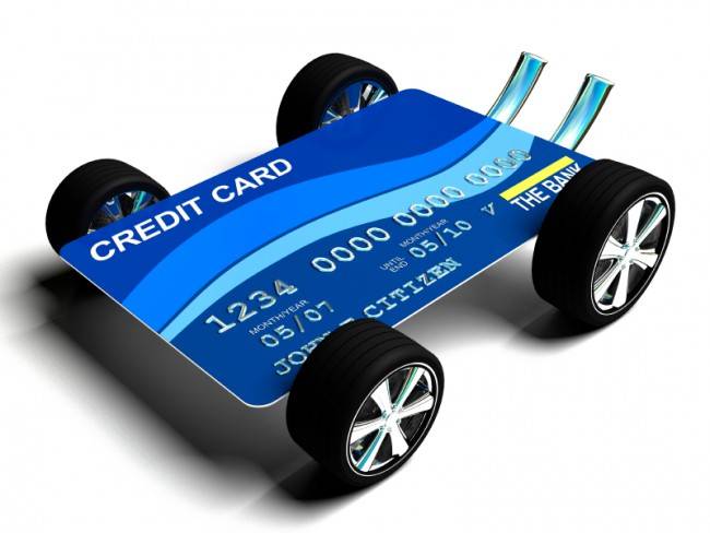 Credit Card with Wheels