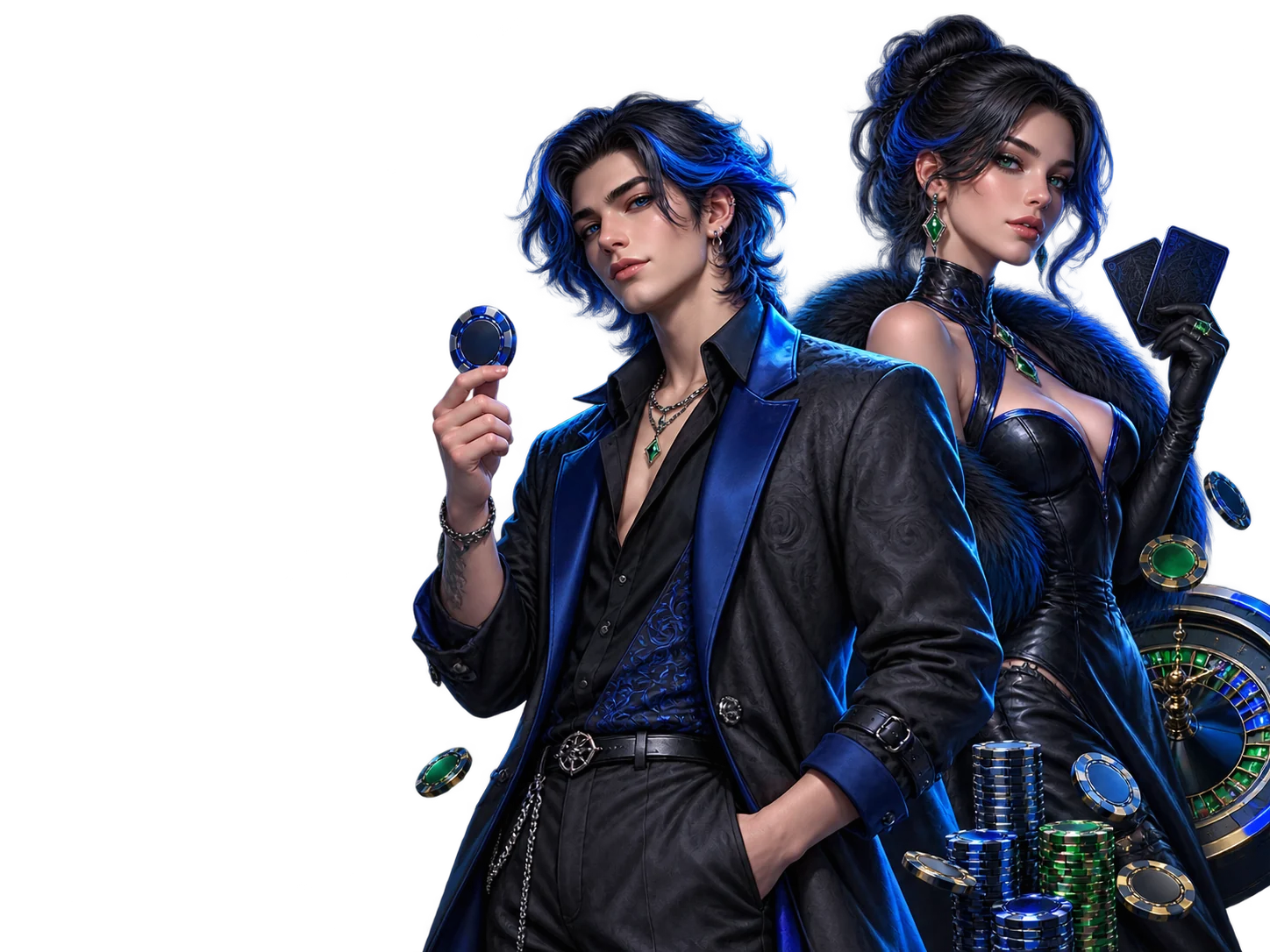 Оригинальная иллюстрация игрового интерфейса Selector Casino